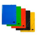 CARPETA LIDERPAPEL GOMAS FOLIO 3 SOLAPAS CARTON PLASTIFICADO COLORES SURTIDOS