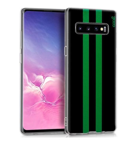 FUNDA MOVIL GEL SAMUNG GALAXY S10 DIB. LINES VERDE