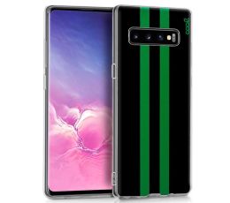 FUNDA MOVIL GEL SAMUNG GALAXY S10 DIB. LINES VERDE