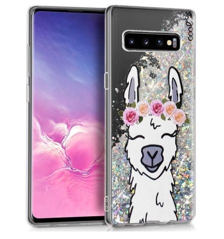 FUNDA MOVIL GEL SAMUNG GALAXY S10 GLITTER LLAMA