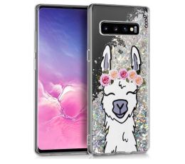 FUNDA MOVIL GEL SAMUNG GALAXY S10 GLITTER LLAMA