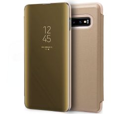 FUNDA MOVIL FLIP COVER SAMSUNG GALAXY S10  CLEAR VIEW DORADO