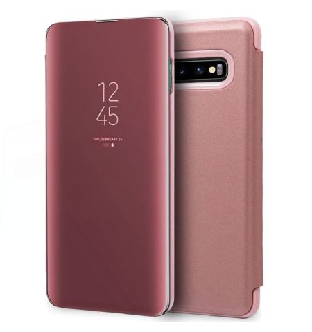 FUNDA MOVIL FLIP COVER SAMSUNG GALAXY S10  CLEAR VIEW ROSA