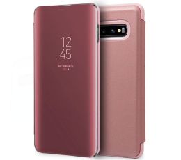 FUNDA MOVIL FLIP COVER SAMSUNG GALAXY S10  CLEAR VIEW ROSA