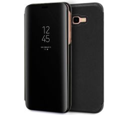 FUNDA MOVIL FLIP COVER SAMSUNG GALAXY J4 PLUS CLEAR VIEW NEGRO