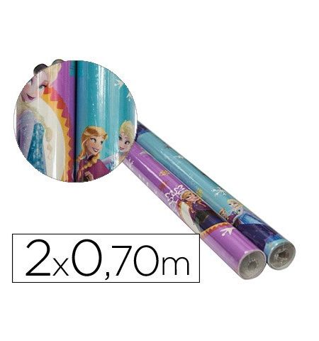 ROLLO PAPEL REGALO INF. 2 X 0,70M - FROZEN ROLLO PAPEL REGALO INF. 2 X 0,70M - FROZEN