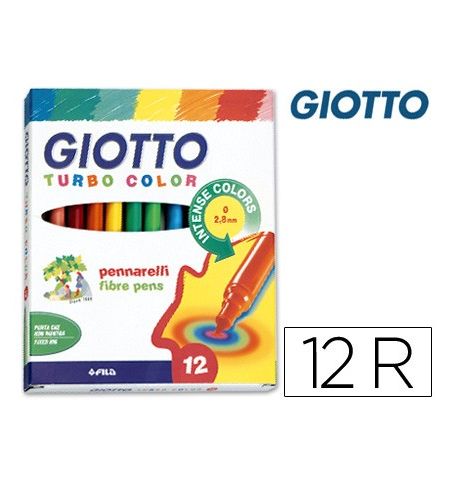 ROTULADOR GIOTTO BEBE C/12 COLORES SURTIDOS