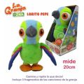 LA GRANJA DE ZENON - PELUCHE INTERACTIVO LORITO PEPE (CAMINA, CANTA Y GRABA TU VOZ)