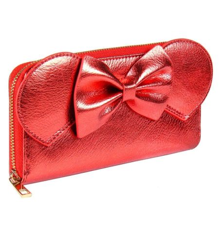 BILLETERO MONEDERO SEÑORA DISNEY MICKEY NEGRO ROJO BILLETERO MONEDERO SEÑORA DISNEY MICKEY NEGRO ROJO