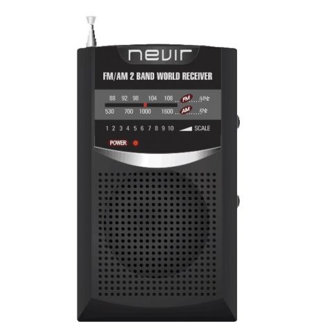 RADIO NEVIR AM/FM BOLSILLO - NVR-136 NEGRO RADIO NEVIR AM/FM BOLSILLO - NVR-136 NEGRO