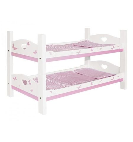 LITERA MADERA BLANCA PARA MUÑECAS LITERA MADERA BLANCA PARA MUÑECAS