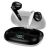 AURICULARES BLUETOOTH DUAL POD COOL EAURBUDS TWS LCD SHADOW BLANCO