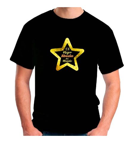 CAMISETA NEGRA ESTRELLA T-XXL CAMISETA NEGRA ESTRELLA T-XXL