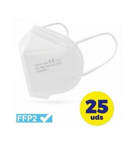 MASCARILLA FFP2 NR CV-41 COLOR BLANCO PACK 25 UNDS. MASCARILLA FFP2 NR CV-41 COLOR BLANCO PACK 25 UNDS.