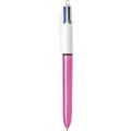 BOLIGRAFO BIC CUATRO COLORES SHINE COLOR METALIZADO ROSA BOLIGRAFO BIC CUATRO COLORES SHINE COLOR METALIZADO ROSA