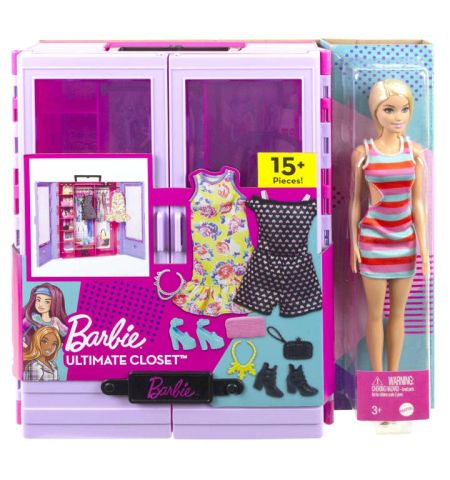 BARBIE ARMARIO PORTATIL CON MUÑECA FASHIONISTA BARBIE ARMARIO PORTATIL CON MUÑECA FASHIONISTA