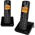 TELEFONO INALAMBRICO DUO ALCATEL S280 MANOS LIBRES - COLOR NEGRO