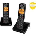 TELEFONO INALAMBRICO DUO ALCATEL S280 MANOS LIBRES - COLOR NEGRO