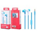 AURICULARES AVANT CONNECT IN-EAR CON MICROFONO(CABLE 1,2M / JACK 3,5MM) COLOR AZUL