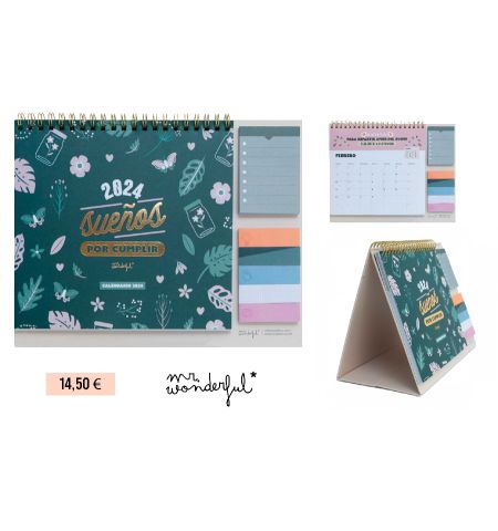 CALENDARIO DE SOBRE MESA 2024 MR WONDERFUL CALENDARIO DE SOBRE MESA 2024 MR WONDERFUL