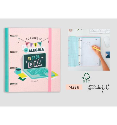 CARPETA 4 ANILLAS MR. WONDERFUL 120H CARPETA 4 ANILLAS MR. WONDERFUL 120H
