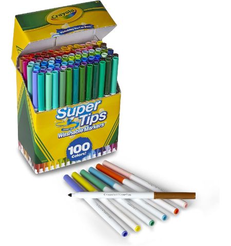 ROTULADORES CRAYOLA SUPER TIPS PACK 100 COLORES ROTULADORES CRAYOLA SUPER TIPS PACK 100 COLORES