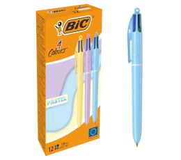 BOLIGRAFO BIC CUATRO COLORES CUERPO PASTEL - 4 COLORES SURTIDOS 1MM