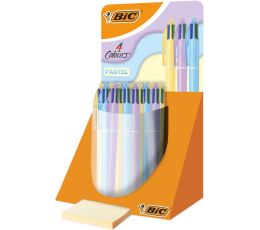 BOLIGRAFO BIC CUATRO COLORES CUERPO PASTEL - 4 COLORES SURTIDOS 1MM