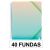 CARPETA DE FUNDAS CON ESPIRAL ARCHIVEX 