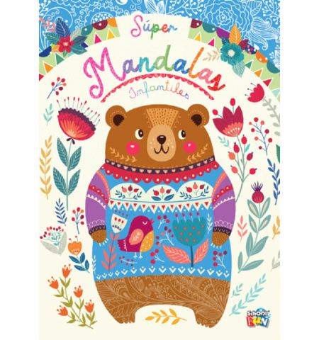SUPER MANDALAS INFANTILES LOBO FEROZ - SUPER MANDALAS INFANTILES
