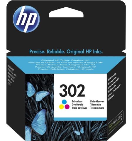 C.TINTA HP Nº 302 COLOR (165 P.) F6U65AE